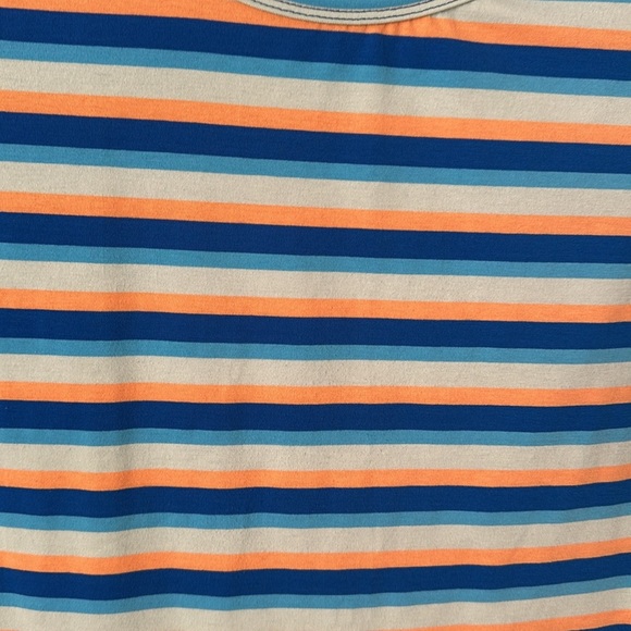 LulaRoe Orange and Blue stripes xL - Picture 2 of 3